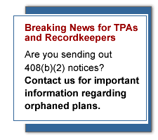 Breaking News for TPAs